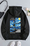 Uyguntarz Vangogh Baskılı Oversize Sweatshirt