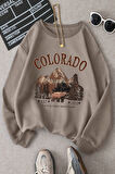 Uyguntarz Colorado Baskılı Oversize Sweatshirt