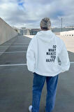 Uyguntarz Do What Baskılı Oversize Sweatshirt
