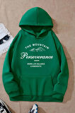 Perseverance Baskılı Oversize Sweatshirt