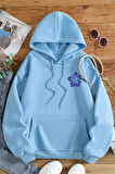 Uyguntarz Ocean Beach Baskılı Oversize Sweatshirt