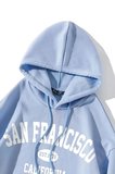 San Francisco Baskılı Oversize Sweatshirt