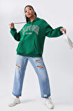 Uyguntarz California Baskılı Oversize Sweatshirt