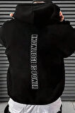 Uyguntarz Knowledge is Power Baskılı Oversize Sweatshirt