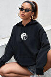 Uyguntarz Unisex Yin & Yang Tasarım Sweatshirt