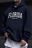 Uyguntarz Florida Baskılı Oversize Sweatshirt