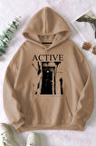 Uyguntarz Active Baskılı Oversize Sweatshirt