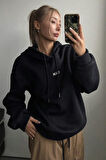 Uyguntarz Calm Baskılı Oversize Sweatshirt