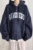 Sandiego Baskılı Oversize Sweatshirt