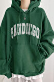 Sandiego Baskılı Oversize Sweatshirt