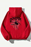 Uyguntarz Scream Baskılı Oversize Sweatshirt