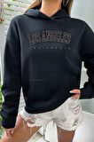 Uyguntarz Unisex Los Angles  Baskılı Sweatshirt