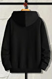 Uyguntarz Meow Tatlı Kediler Baskılı Oversize Sweatshirt