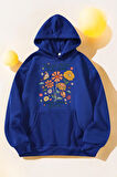 Uyguntarz Flowers  Baskılı Oversize Sweatshirt