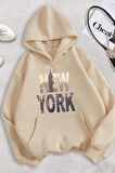 Uyguntarz New York Baskılı Oversize Sweatshirt