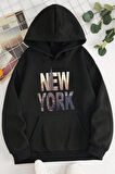 Uyguntarz New York Baskılı Oversize Sweatshirt