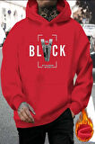 Uyguntarz Black Baskılı  Pamuklu Oversize Sweatshirt