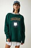 Unisex Berkeley Baskılı Oversize Sweatshirt