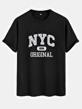 Uyguntarz NYC Baskılı Unisex Oversize Tshirt