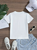 Çocuk Penguen Baskılı Pamuklu Tshirt