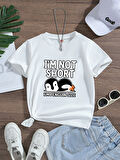 Çocuk Penguen Baskılı Pamuklu Tshirt