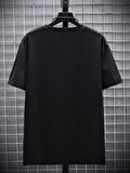 Unisex Dağ Baskılı Oversize Tshirt