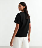 Unisex Meow Baskılı Tasarım Tshirt
