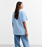 Unisex Meow Baskılı Tasarım Tshirt