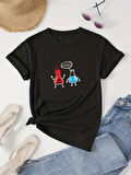 Unisex FAZLA TEPKİ VERDİĞİNİZİ DÜŞÜNÜYORUM Baskılı Tasarım Tshirt