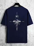 Unisex Yön Gösteren Baskılı Tasarım Tshirt