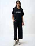 Unisex Answer Baskılı Oversize Tshirt