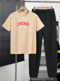 Unisex Chicago Baskılı Tasarım Tshirt