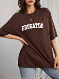 Unisex Fdugatp Baskılı Tasarım Tshirt