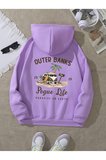 Unisex Outer Banks Baskılı Oversize Sweatshirt