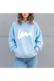 Unisex W Baskılı Oversize Sweatshirt