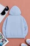 Unisex W Baskılı Oversize Sweatshirt