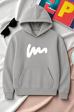 Unisex W Baskılı Oversize Sweatshirt