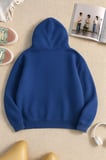 Unisex W Baskılı Oversize Sweatshirt