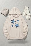 Unisex Eternal Light Baskılı Oversize Sweatshirt