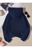 Silüet Baskılı Oversize Sweatshirt