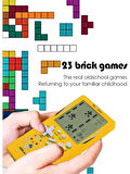 Tetris Oyun Konsolu 23 Bulmaca Oyunu Bataryalı 3.5 Inç LCD Mini Taşınabilir Atari