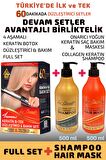 AVANTAJLI KERATİN DÜZLEŞTİRİCİ FULL SET + ŞAMPUAN + MASKE 3'LÜ SET (AÇIK RENKLİ SAÇLAR İÇİN)