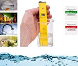 Dijital PH Metre Ölçüm Akvaryum Su Sıvı Alkali Ölçme Cihazı PH Ölçer Pil Ve İki Adet Çözelti Dahil 