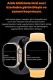 T800 Gri Ultra Akıllı Saat Ios Andorid Destekli Arama Özeliği Lcd Ekran 3 tuş Smartwatch