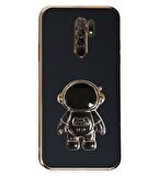 Smcase Xiaomi Redmi 9 Kılıf Standlı Kamera Korumalı Astronot Silikon