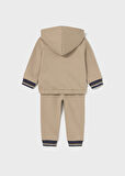 Mayoral 1-4 Yaş Erkek Bebek 2’li Takım – Bej Kapüşonlu Fermuarlı Hırka ve Bej Eşofman Altı