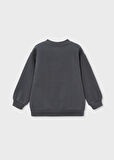 Mayoral 4-10 Yaş Erkek Çocuk Gri Polar Astarlı Baskılı Sweatshirt