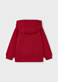 Mayoral Erkek Çocuk Kırmızı Şardonlu Kapüşonlu Sweatshirt | 4-10 Yaş, Motosiklet Baskılı