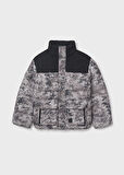 Mayoral Erkek Çocuk Kamuflaj Desenli Siyah Mont – 10-16 Yaş, Su İtici, Rüzgar Geçirmez, Polar Astarlı