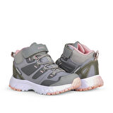 Buckhead Zyon High Kız Çocuk Gri Pembe Waterproof Bot (31-35 Numara)